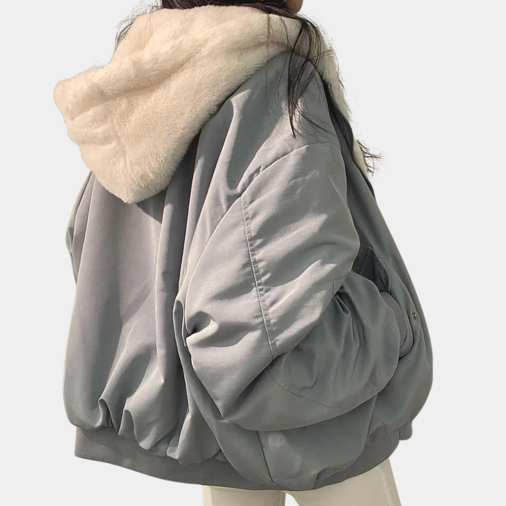 Women's Oversized Long Winter Coat with Hood — Longline Hooded Winter Jacket for Autumn & Cold Weather | Koossa