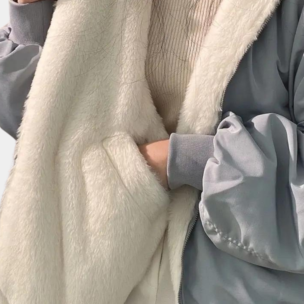 Women's Oversized Long Winter Coat with Hood — Longline Hooded Winter Jacket for Autumn & Cold Weather | Koossa