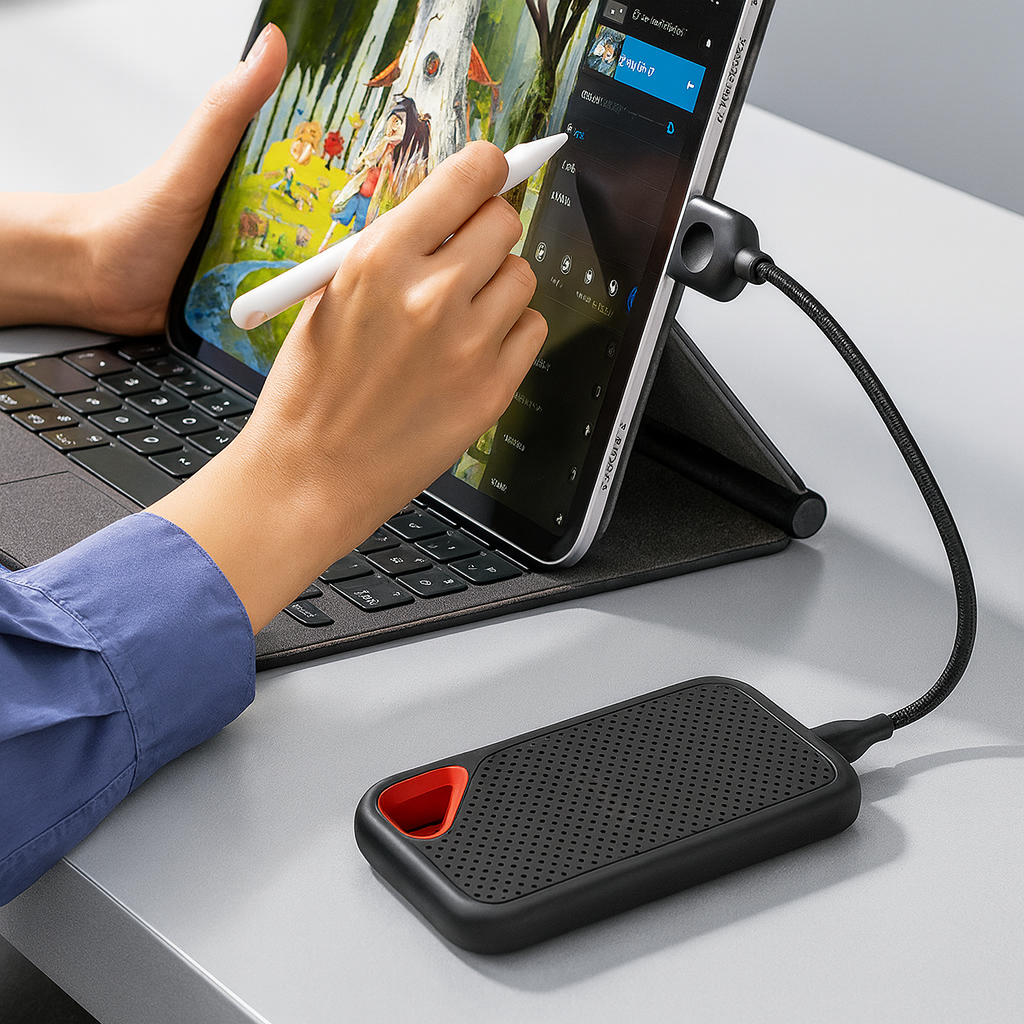 Disque SSD externe 2 To ultra-rapide portable pour ordinateur portable tablette smartphone et stockage nomade | Koossa