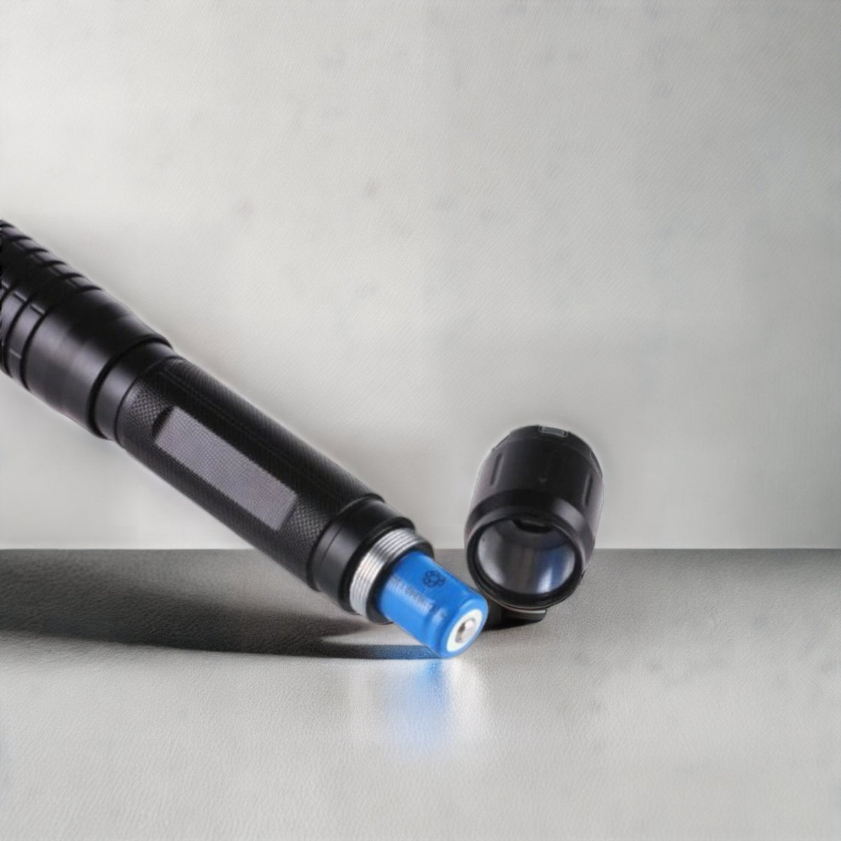 Blue Laser Pointer 450nm Rechargeable Aluminum Handheld Laser Flashlight, Adjustable Focus for Camping, Hiking & Outdoor Use | Lonoma