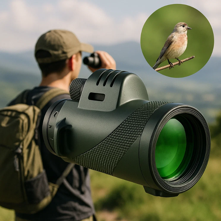 Monoculaire Compact Ultra-Puissant HD pour Randonnée Observation Oiseaux Faune Nature Événements Sportifs | Koossa