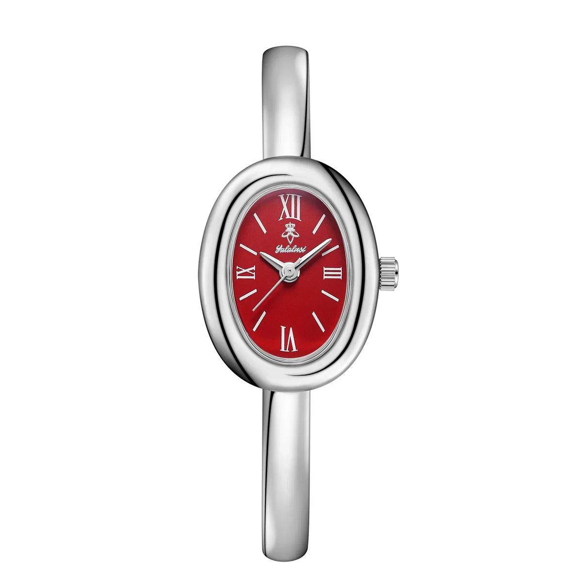 Women's Oval Face Bangle Watch, Quartz Analog Stainless Steel Wristwatch, Gold or Silver Bracelet Watch for Dress, Office and Casual Wear | Lonoma