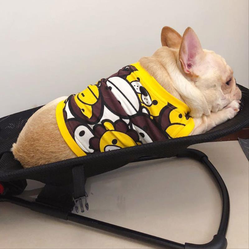 Dog Rocking Lounger Foldable Breathable French Bulldog Elevated Bed Antibacterial Fabric Portable Indoor Outdoor Small Dog Bouncer | Koossa
