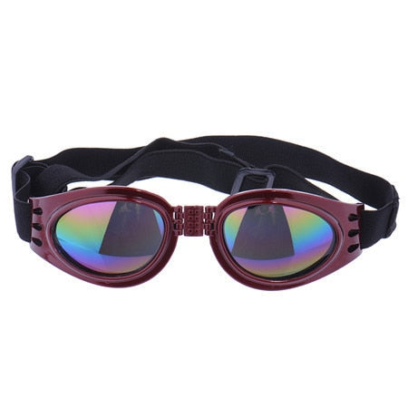Dog Goggles UV Protection Anti-Fog Waterproof French Bulldog Sunglasses Flat-Face Fit Adjustable Strap Small Dog Eye Protection | Koossa