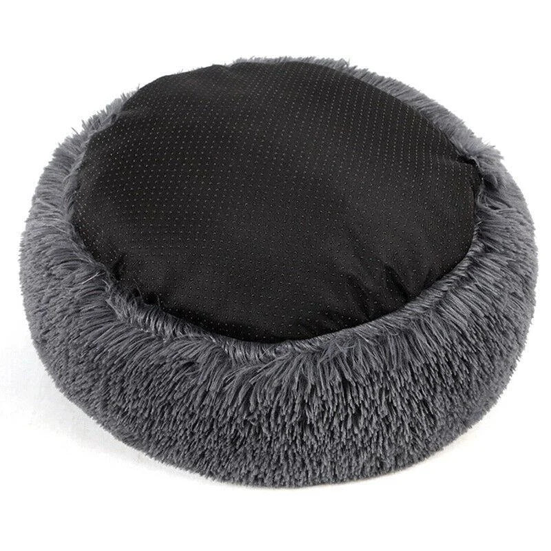 Dog Donut Bed Plush Self-Warming Raised Rim S–3XL 40–100cm Joint Support Calming Cat Dog Round Nest Bed Washable | Koossa