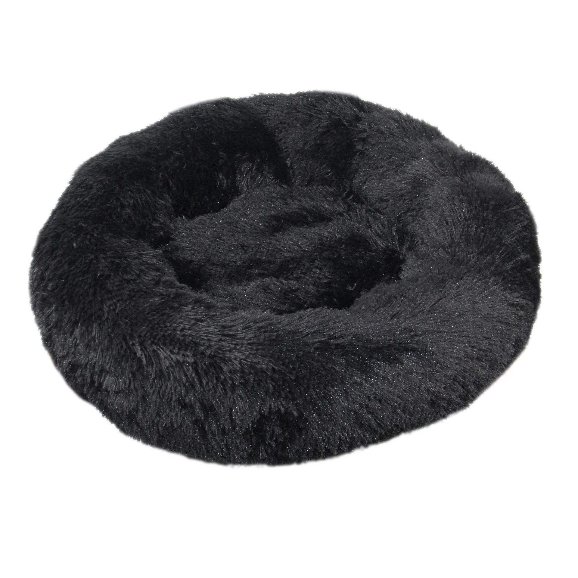Dog Donut Bed Plush Self-Warming Raised Rim S–3XL 40–100cm Joint Support Calming Cat Dog Round Nest Bed Washable | Koossa