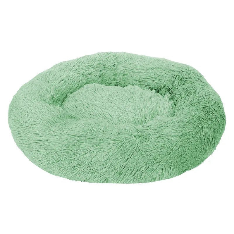Dog Donut Bed Plush Self-Warming Raised Rim S–3XL 40–100cm Joint Support Calming Cat Dog Round Nest Bed Washable | Koossa