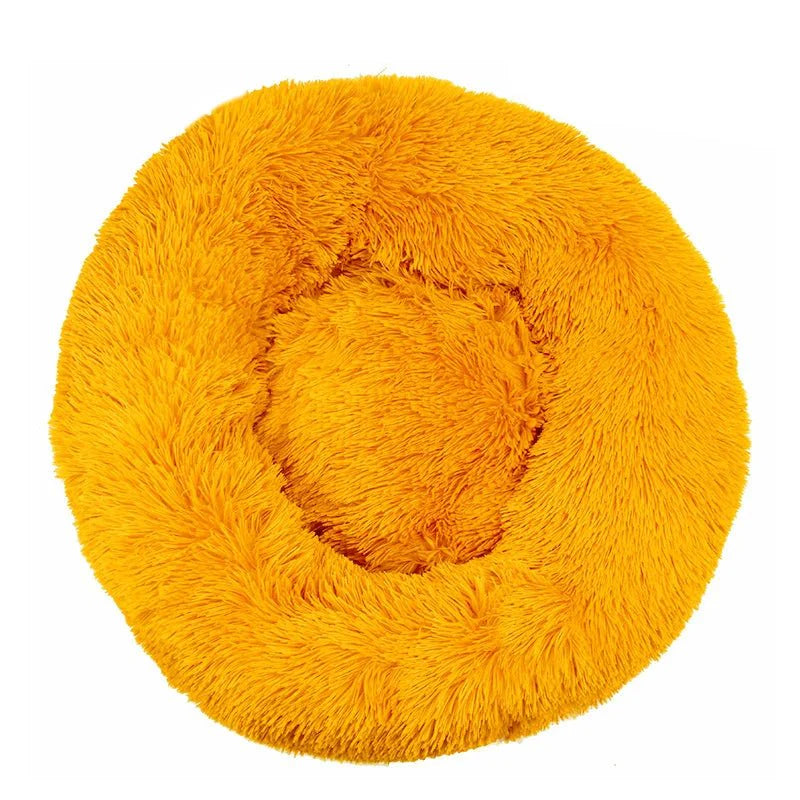 Dog Donut Bed Plush Self-Warming Raised Rim S–3XL 40–100cm Joint Support Calming Cat Dog Round Nest Bed Washable | Koossa