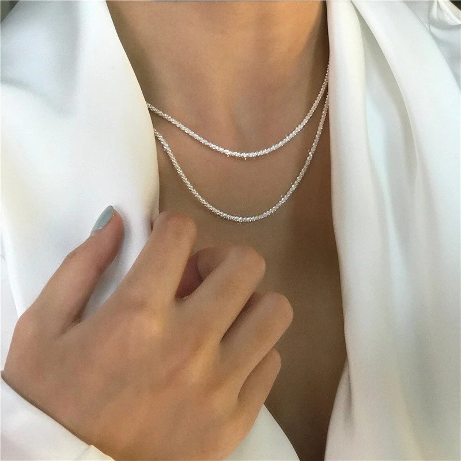 Sterling Silver Star Necklace Set — Delicate Layered Pendant Necklace for Everyday Elegance & Special Occasions | Koossa