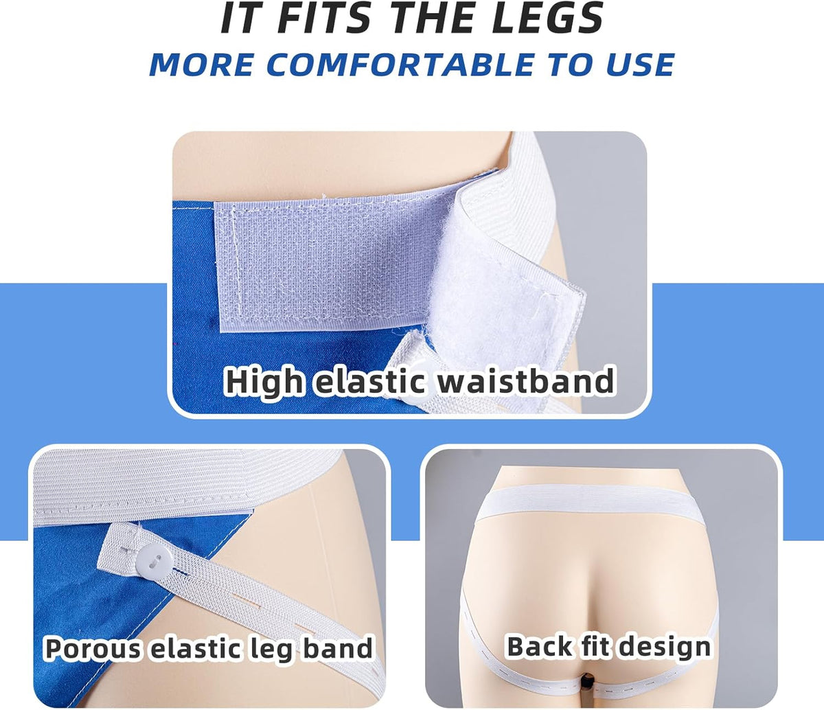 Reusable Urinary Catheter Bag System with Waist Straps, 39 in Tube, Day & Night Leg Bag Set for Adults, Wearable Collector Kit | Lonoma