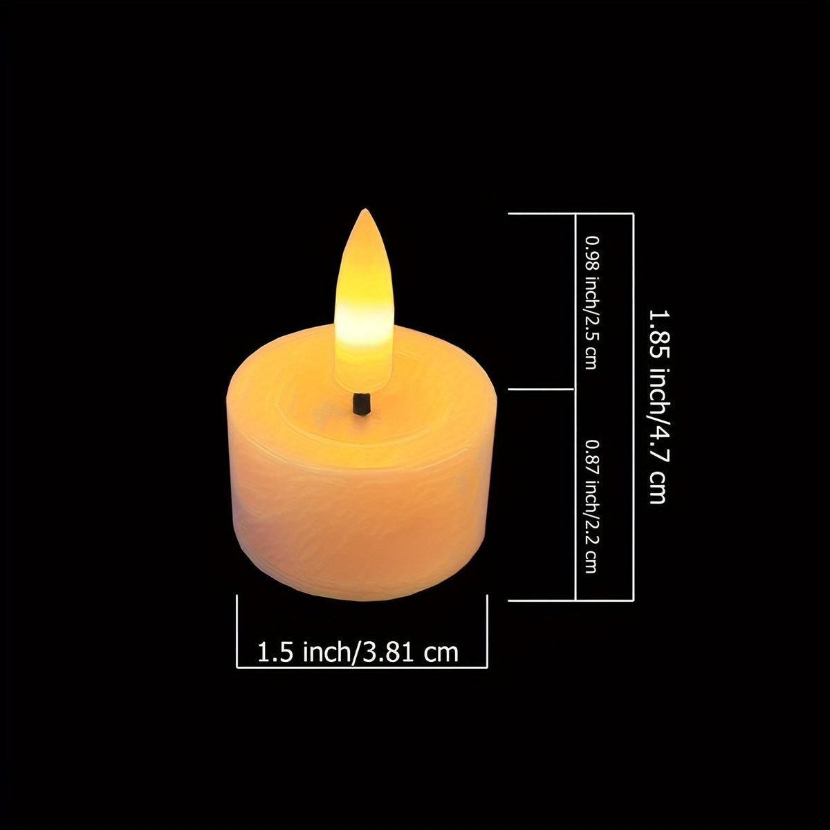 Flameless LED Tea Lights Flickering Battery Operated Glitter Candles with Auto-Off Timer, Dimmable for Home Decor, Mantel & Table | Lonoma