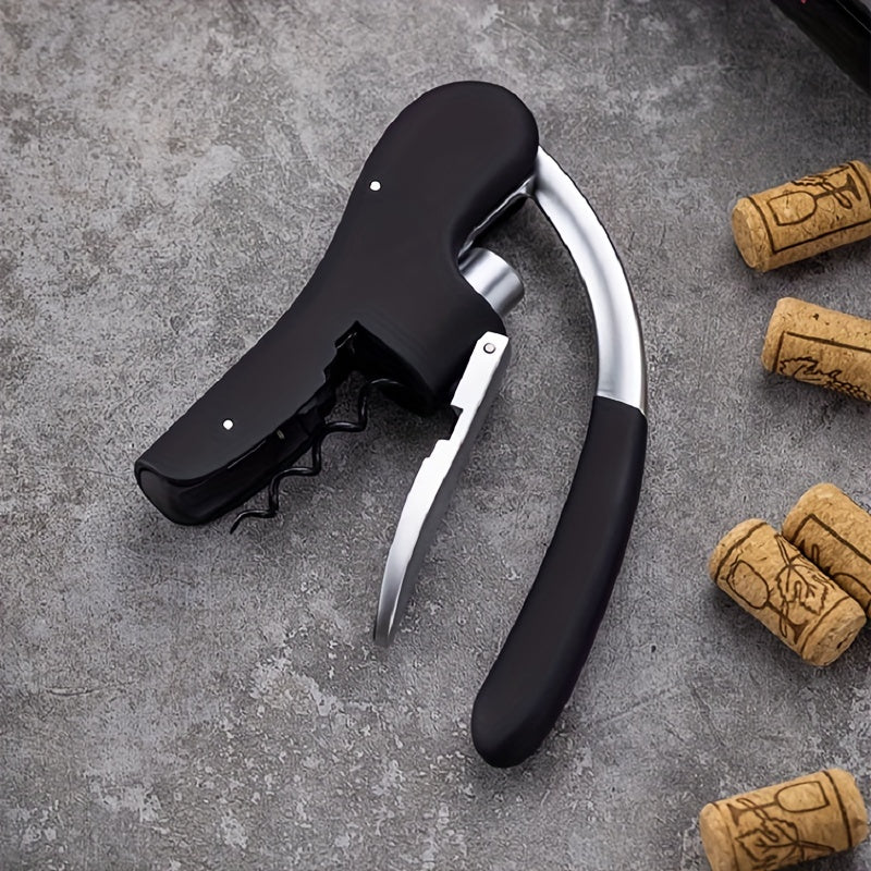 Lever-Action Wine Opener, Ergonomic Corkscrew with Soft-Grip Handle for Home Bars, Restaurants, Catering & Wine Lovers | Lonoma