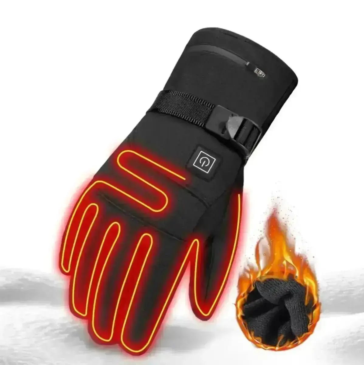 Unisex Heated Waterproof Gloves with Three Temperature Settings for Winter Sports & Outdoor Activities | Koossa