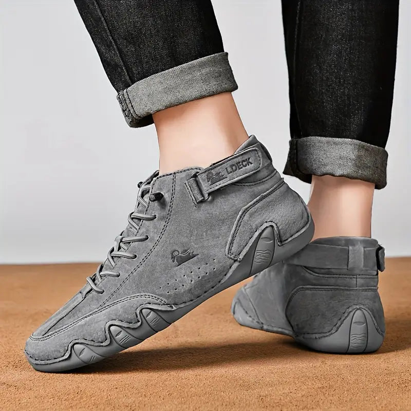Men's Waterproof High-Top Boots — Elastic Slip-On Chelsea Boots for Outdoor & Casual Wear | Koossa
