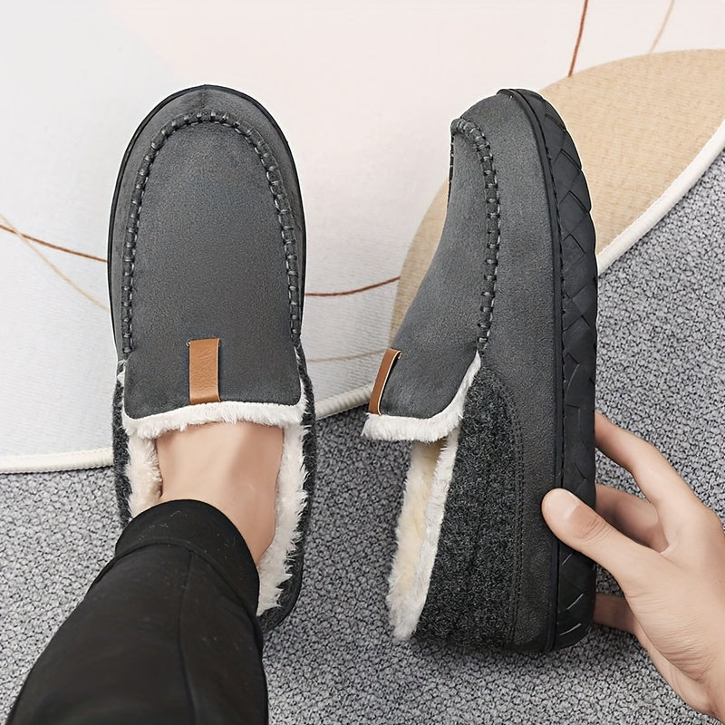 Men's Warm House Slippers — Comfortable Indoor Loafers for Winter Relaxation & Evening Wear | Koossa