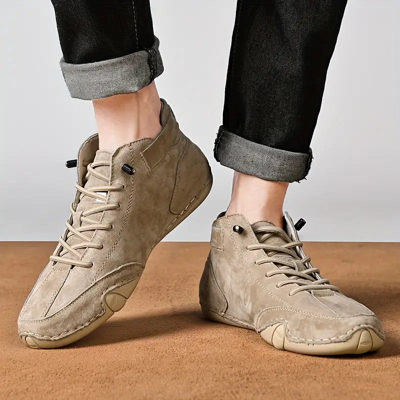 Men's Waterproof High-Top Boots — Elastic Slip-On Chelsea Boots for Outdoor & Casual Wear | Koossa