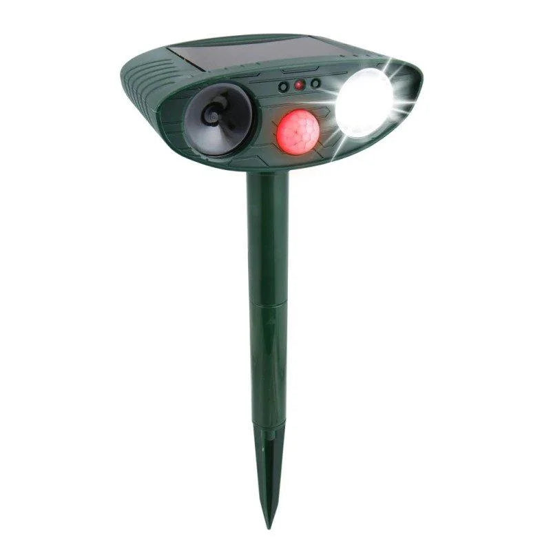 Solar Animal Repeller Ultrasonic Outdoor, Motion-Activated Strobe Light, Weatherproof Yard Deterrent for Garden, Lawn, Deer & Raccoons | Lonoma