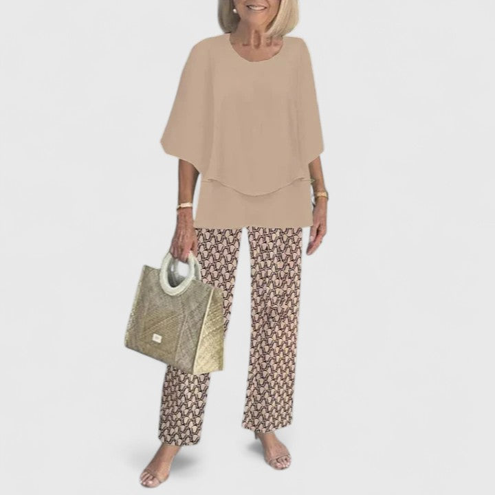 Women's Relaxed Two-Piece Co-Ord Set in Lightweight Fabric for Effortless Everyday Style and Smart Casual Occasions | Koossa