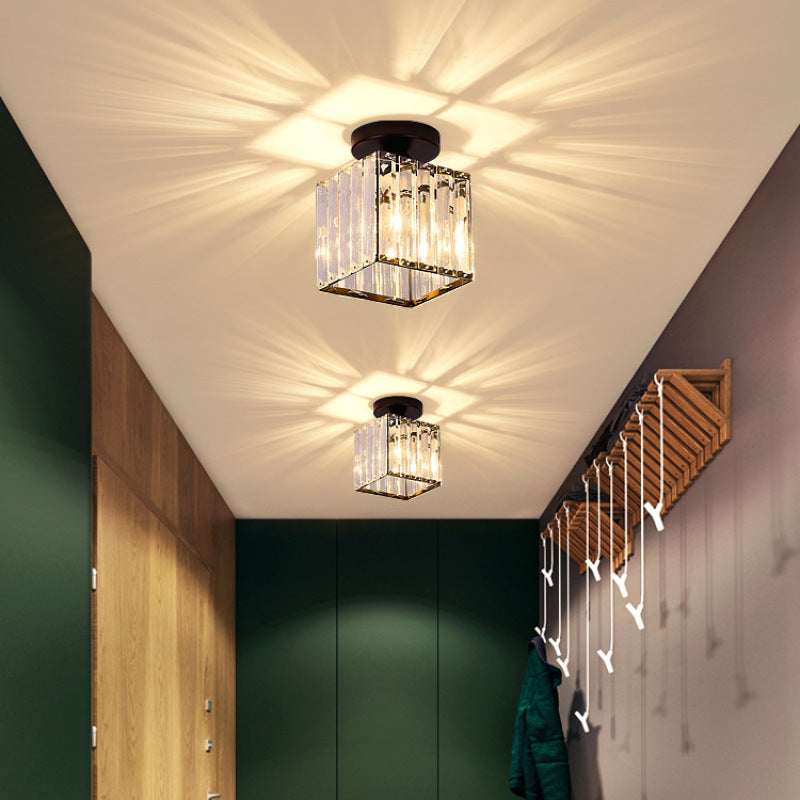 Flush Mount LED Ceiling Light Dimmable 3-Color Metal Acrylic Fixture for Bedroom Living Room Study Modern Indoor Lighting | Lonoma