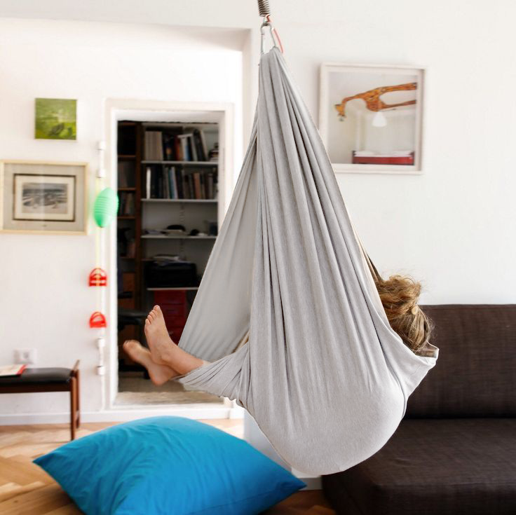 Hamac Suspendu Enfant Coton Bio – Cocon Thérapeutique Éveil Moteur Équilibre Sensoriel Détente Confort | Koossa