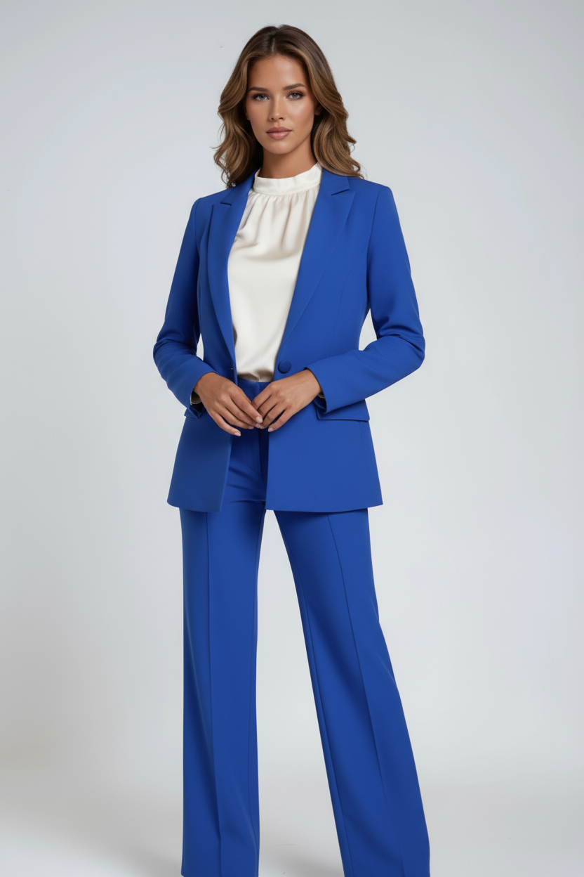 Tailored Blazer and Wide-Leg Trousers Co-ord for Women in Seven Elegant Colourways | Koossa