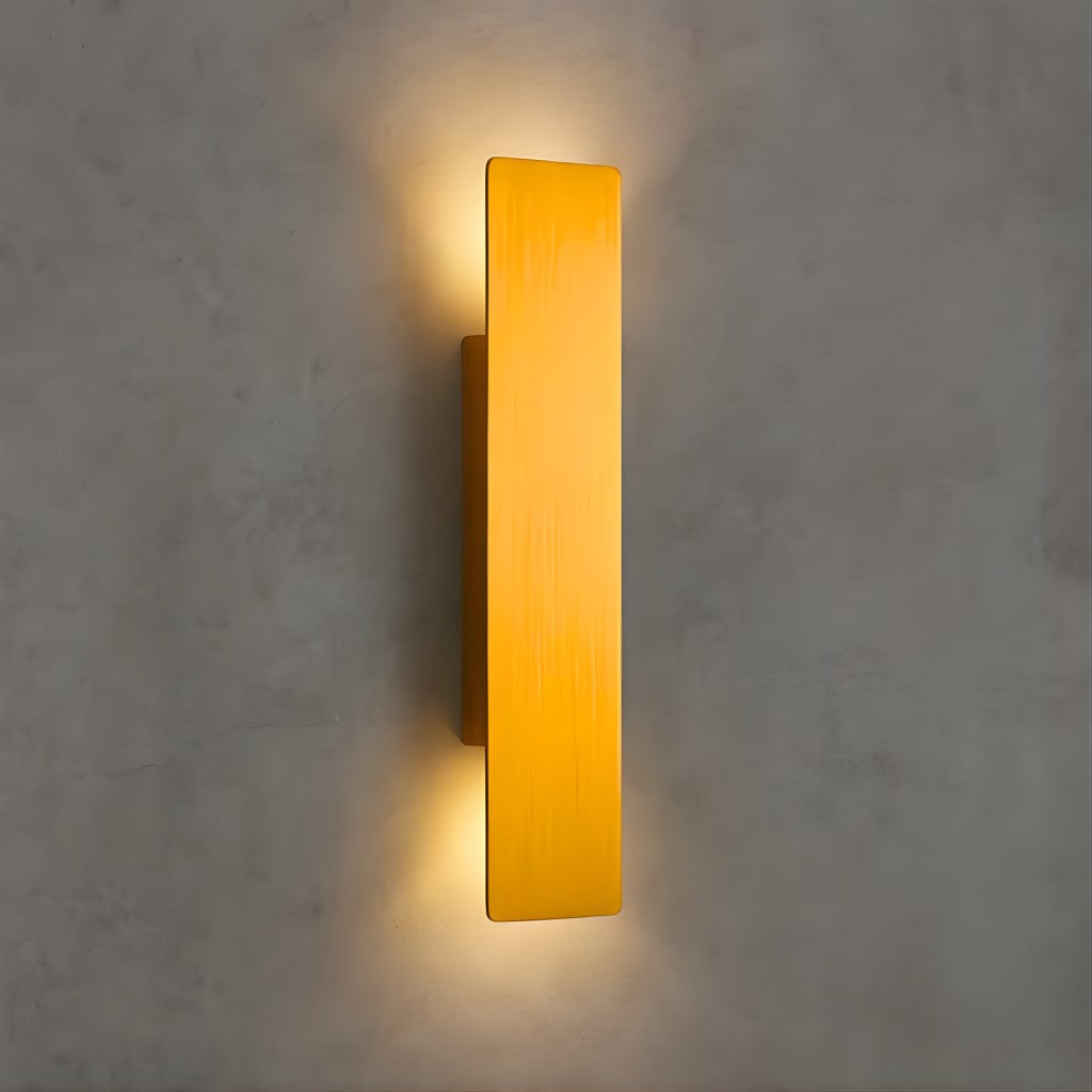 Gold Outdoor Wall Sconce, Up & Down LED Aluminum Weatherproof Exterior Light for Patio, Porch, Deck, Garage & Entryway Wall | Lonoma