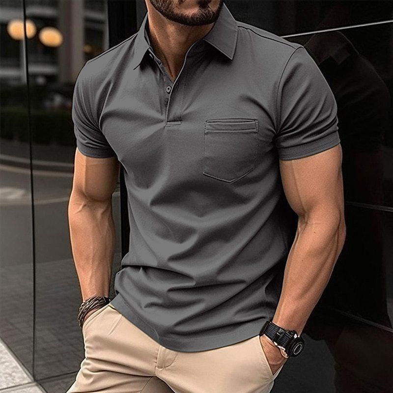 Men's Slim-Fit Collared Polo Shirt in Classic Colours – Effortless Style for Work and Weekend | Koossa