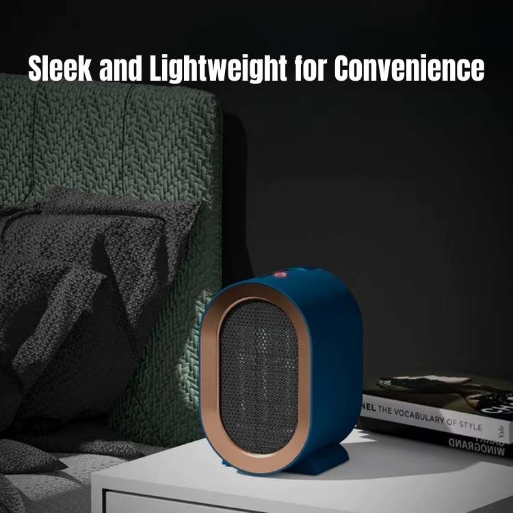 Portable Ceramic Space Heater | 500W Tabletop Electric Heater for Bedroom, Office & Desk | Personal Room Warmer with Tip-Over Protection | Lonoma