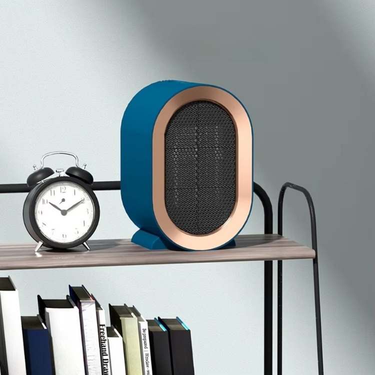 Portable Ceramic Space Heater | 500W Tabletop Electric Heater for Bedroom, Office & Desk | Personal Room Warmer with Tip-Over Protection | Lonoma
