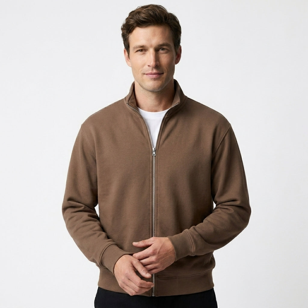 Men's Full-Zip Cardigan Sweater, Modern Fit Comfortable Layering Jacket for Fall, Winter & Spring, Casual Everyday Zip-Up Top | Lonoma