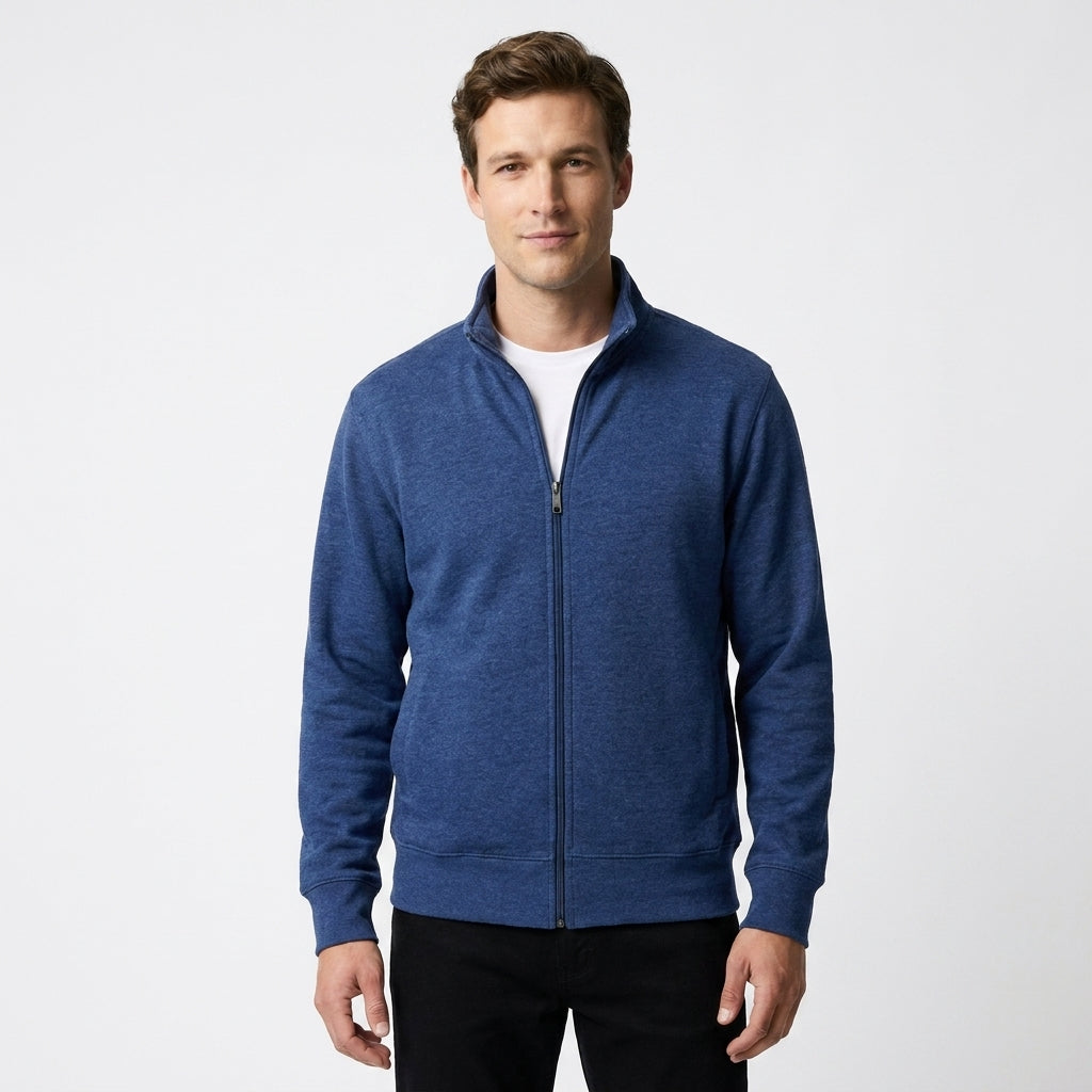 Men's Full-Zip Cardigan Sweater, Modern Fit Comfortable Layering Jacket for Fall, Winter & Spring, Casual Everyday Zip-Up Top | Lonoma