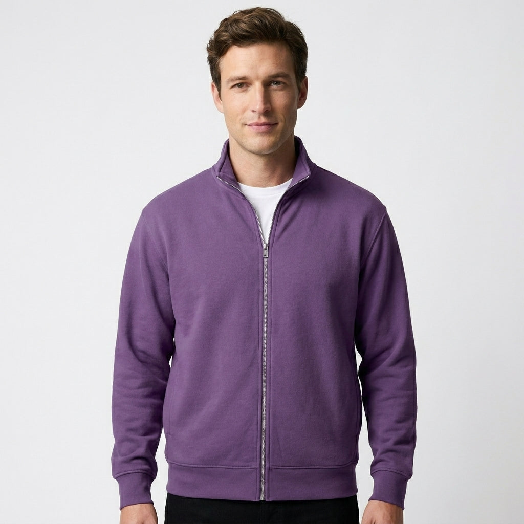 Men's Full-Zip Cardigan Sweater, Modern Fit Comfortable Layering Jacket for Fall, Winter & Spring, Casual Everyday Zip-Up Top | Lonoma