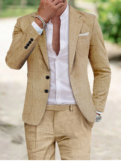 Men's Two-Piece Suit — Smart Casual Formal Wear for Business Meetings & Summer Weddings | Koossa
