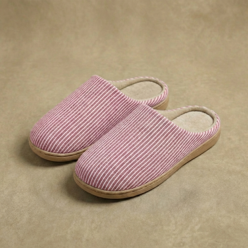 Women's Indoor House Slippers Soft Cotton Slip-On with Anti-Slip Sole for Bedroom Living Room Kitchen Casual Footwear | Lonoma