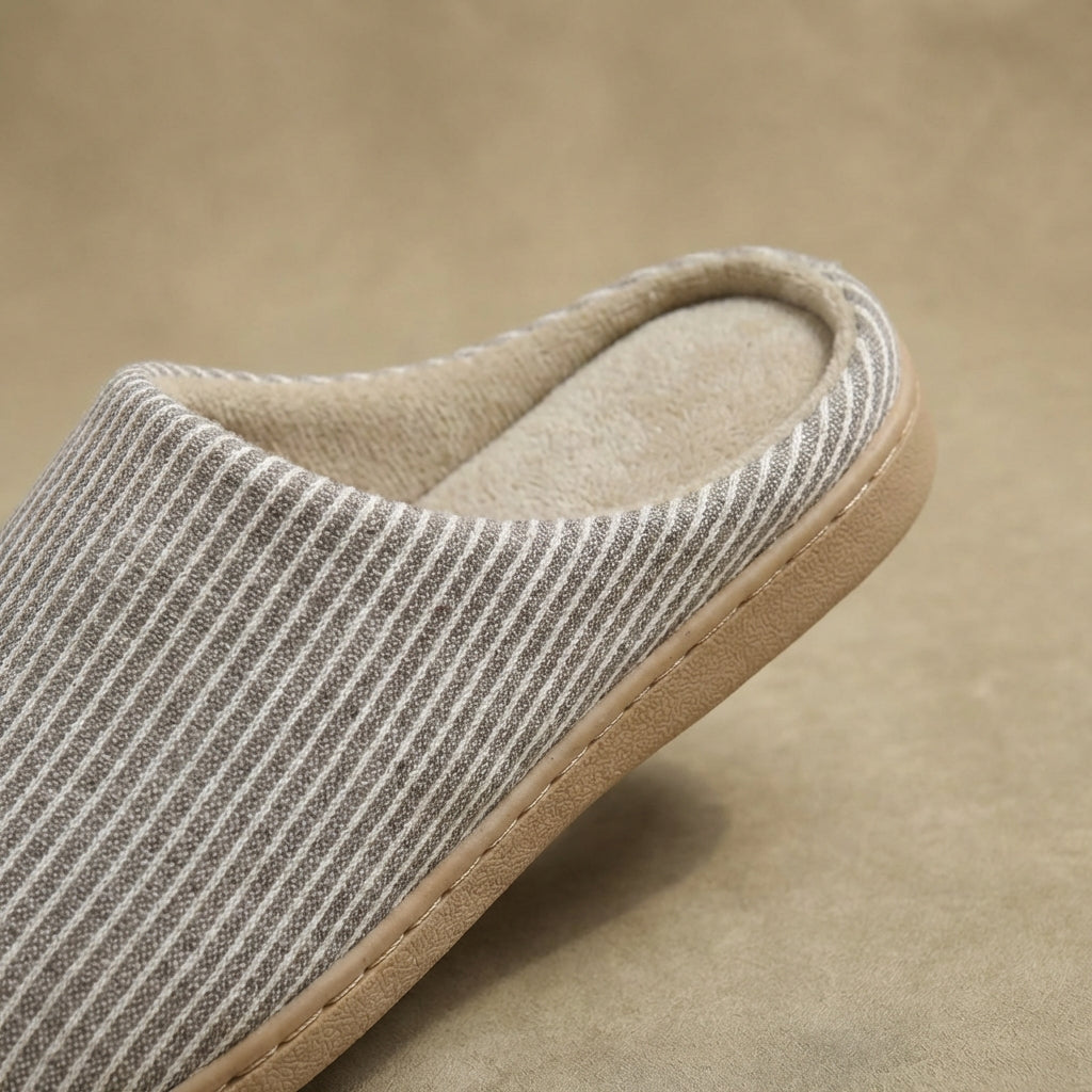 Women's Indoor House Slippers Soft Cotton Slip-On with Anti-Slip Sole for Bedroom Living Room Kitchen Casual Footwear | Lonoma