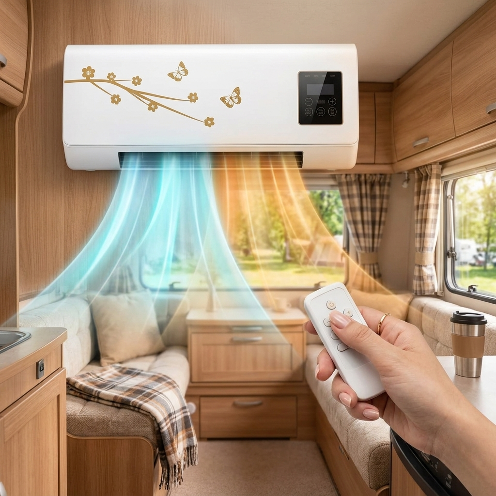 Climatiseur portable silencieux avec refroidissement et chauffage pour chambres combles espaces réduits 11-20 m² | Koossa