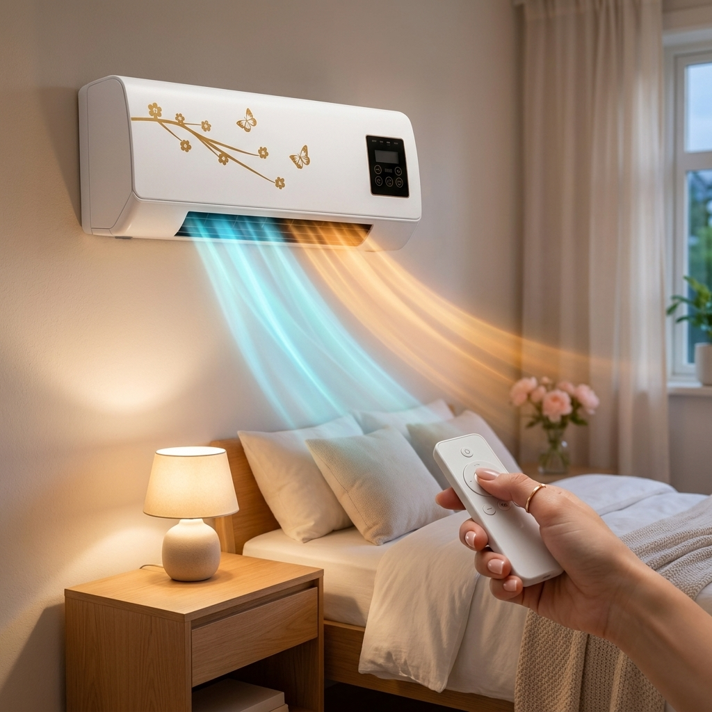 Climatiseur portable silencieux avec refroidissement et chauffage pour chambres combles espaces réduits 11-20 m² | Koossa