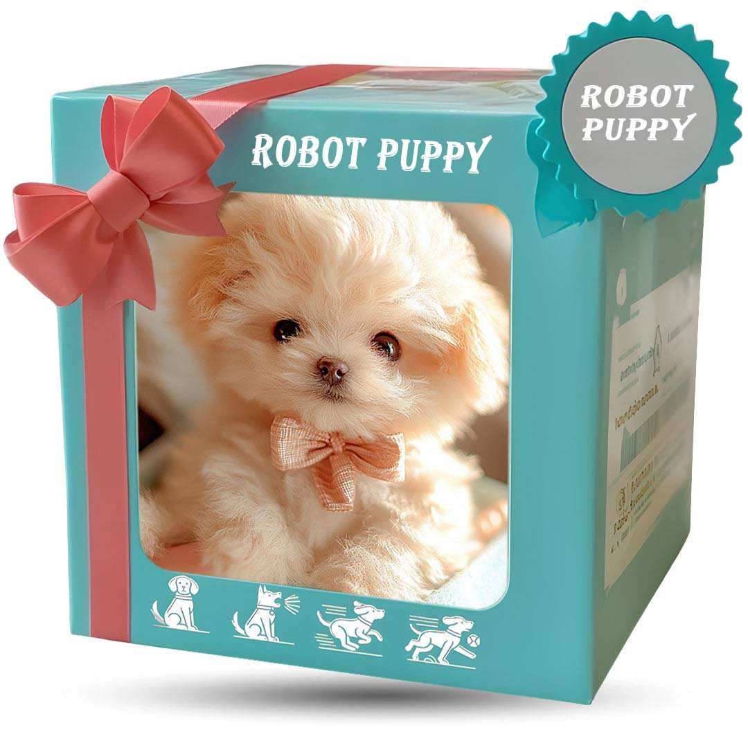 Peluche robotisée interactive chien câlin réaliste pour enfants et seniors compagnie apaisante et douce | Koossa