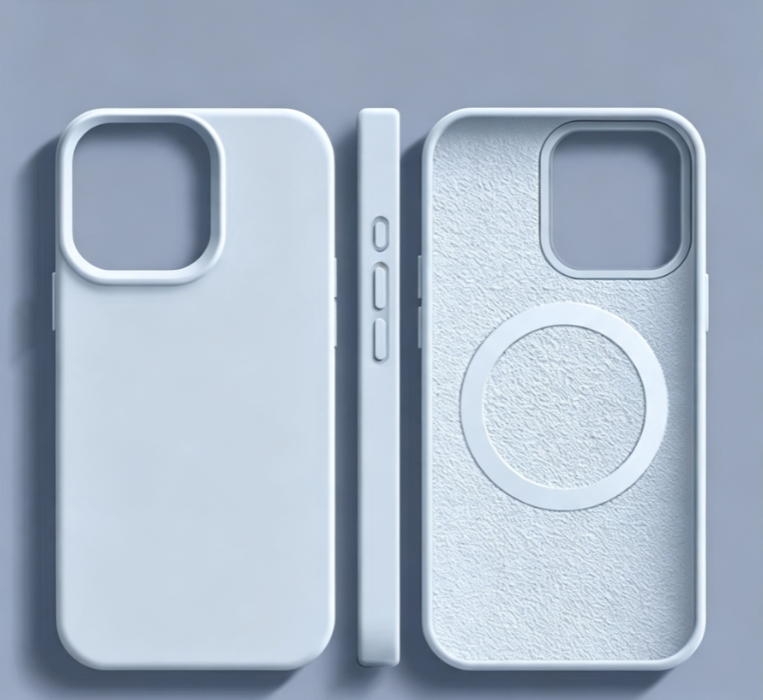 Magnetic Silicone iPhone Case with Soft-Touch Grip & Built-In Magnets for Wireless Charging, Scratch Protection, Slim Fit Design for Daily | Lonoma