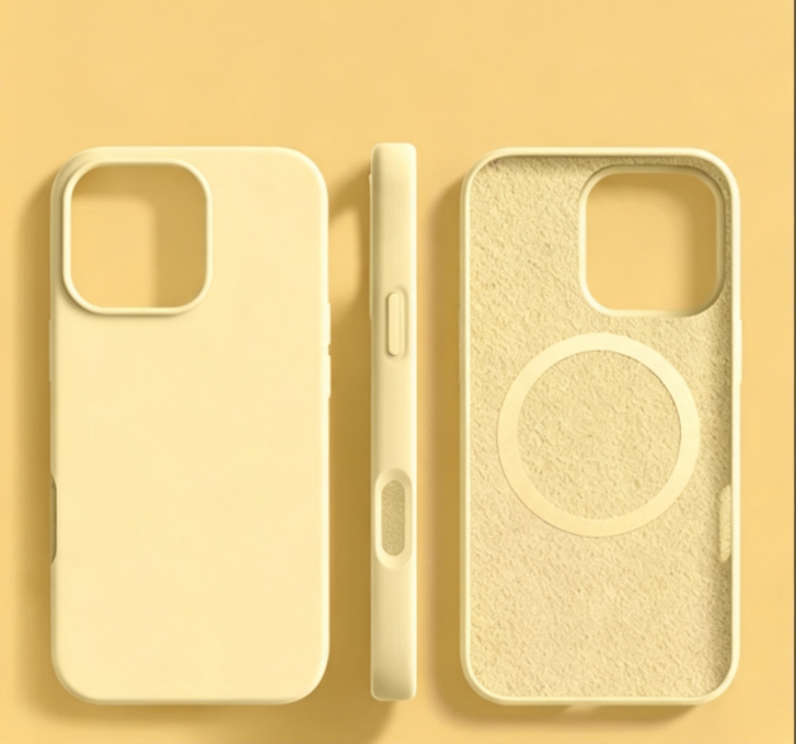 Magnetic Silicone iPhone Case with Soft-Touch Grip & Built-In Magnets for Wireless Charging, Scratch Protection, Slim Fit Design for Daily | Lonoma