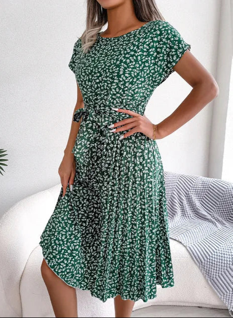 Women's Flowing Summer Dress with Feminine Silhouette — Elegant Day to Evening Dress for Warm Weather & Garden Parties | Koossa