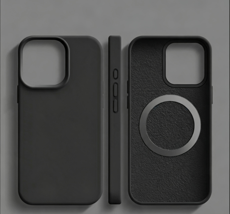 Magnetic Silicone iPhone Case with Soft-Touch Grip & Built-In Magnets for Wireless Charging, Scratch Protection, Slim Fit Design for Daily | Lonoma