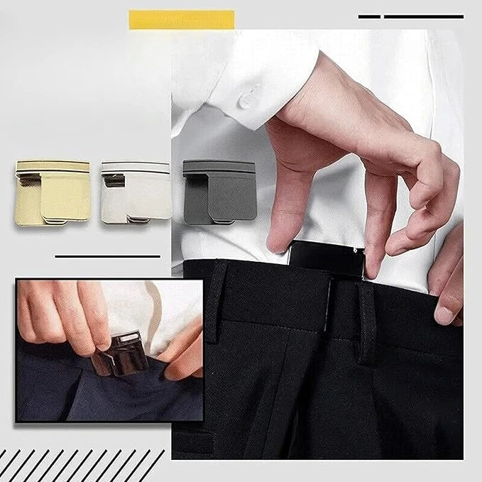 Clip-On Waist Tightener for Pants & Jeans, Adjustable No-Belt Waistband Cinch for Men & Women, Instant Loose Waist Fix Fastener | Lonoma