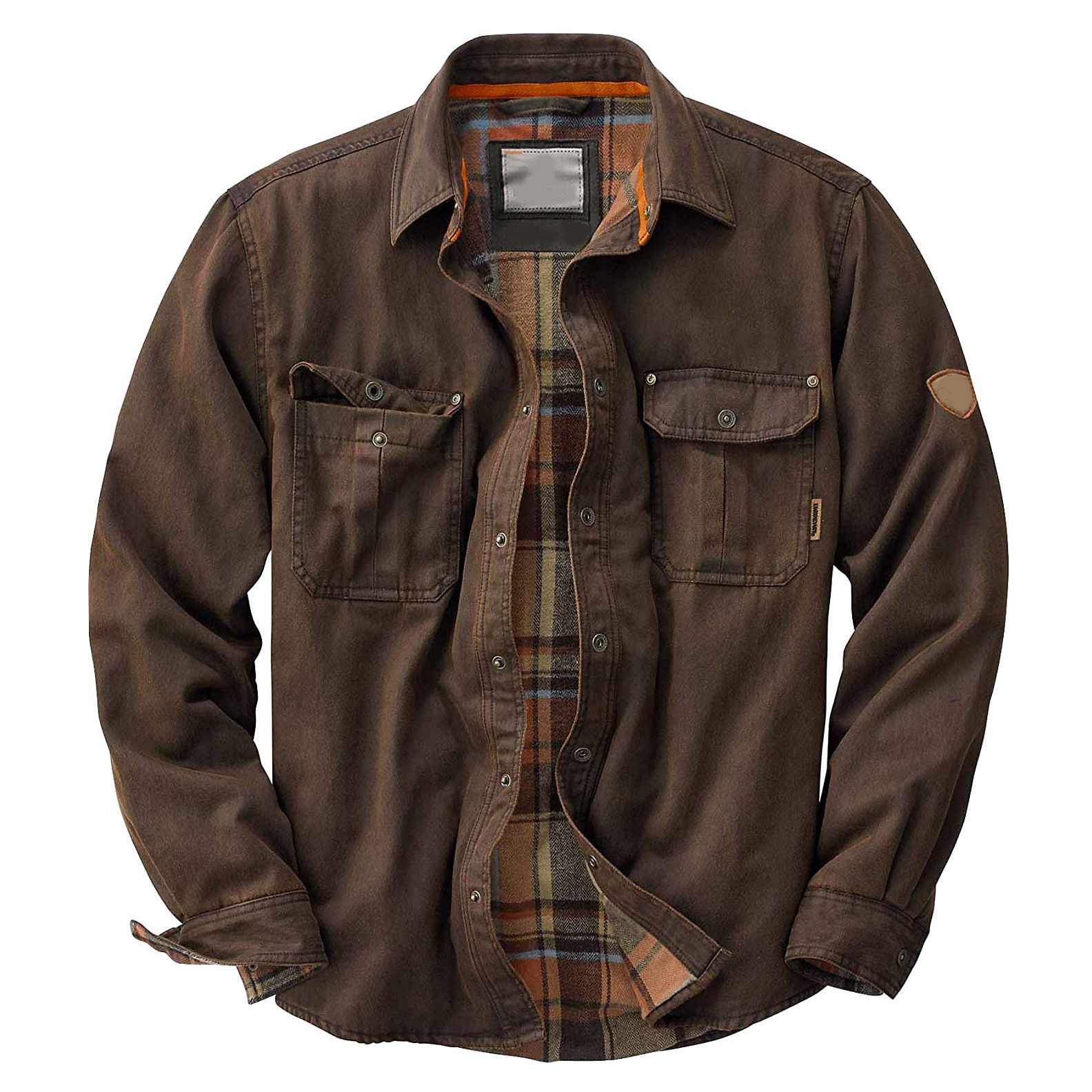 Flannel-Lined Workwear Jacket in Cotton Twill — Relaxed Fit for Weekend Comfort and Layering Over Knitwear | Koossa
