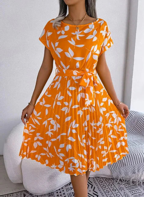 Women's Flowing Summer Dress with Feminine Silhouette — Elegant Day to Evening Dress for Warm Weather & Garden Parties | Koossa