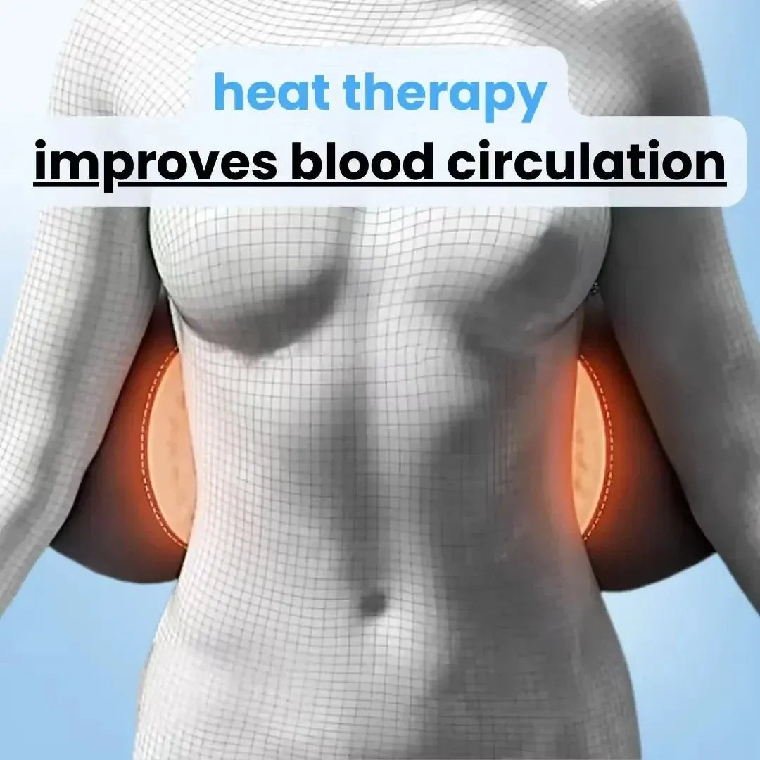 Lower Back Massager with Heat and Vibration, Cordless Rechargeable Lumbar Support Massage Device for Home, Office, Couch & Travel | Lonoma