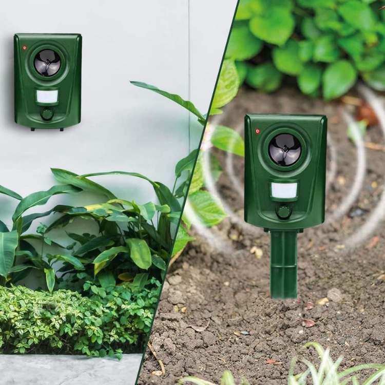 Ultrasonic Cat Repeller Outdoor, Motion Activated, Weather-Resistant Cat Deterrent for Garden, Yard, Flower Beds & Patio Use | Lonoma