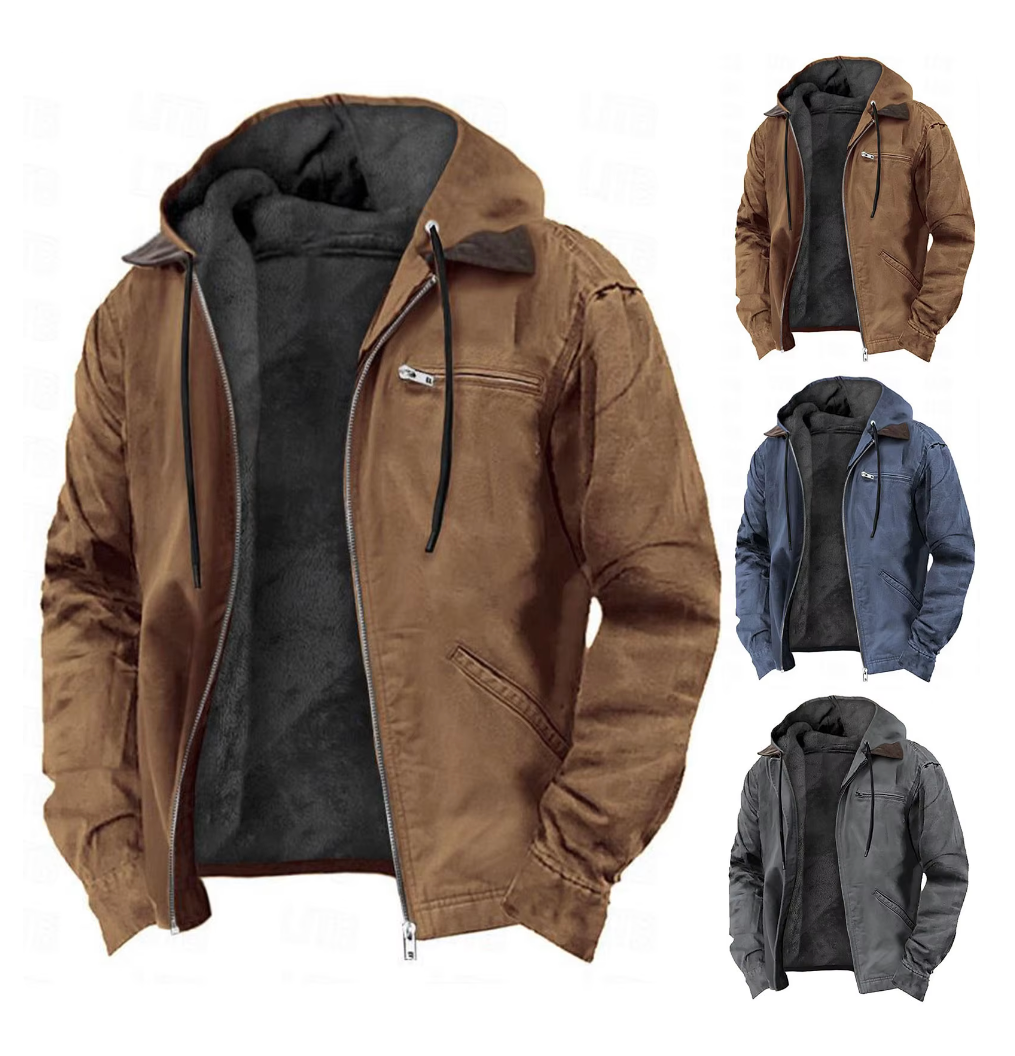 Men's Hooded Autumn Jacket — Versatile Casual Outerwear for Everyday Wear & Weekend Adventures | Koossa
