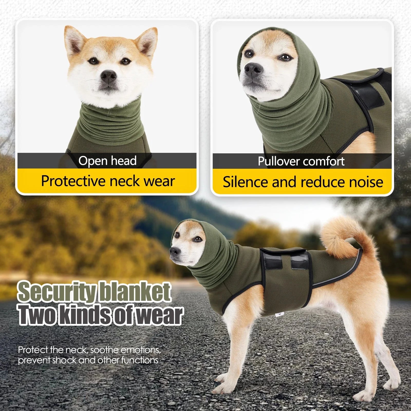 Dog Cat Anxiety Wrap Vest Breathable Adjustable XS–3XL Calming Thunder Shirt Fireworks Travel Separation Anxiety | Koossa