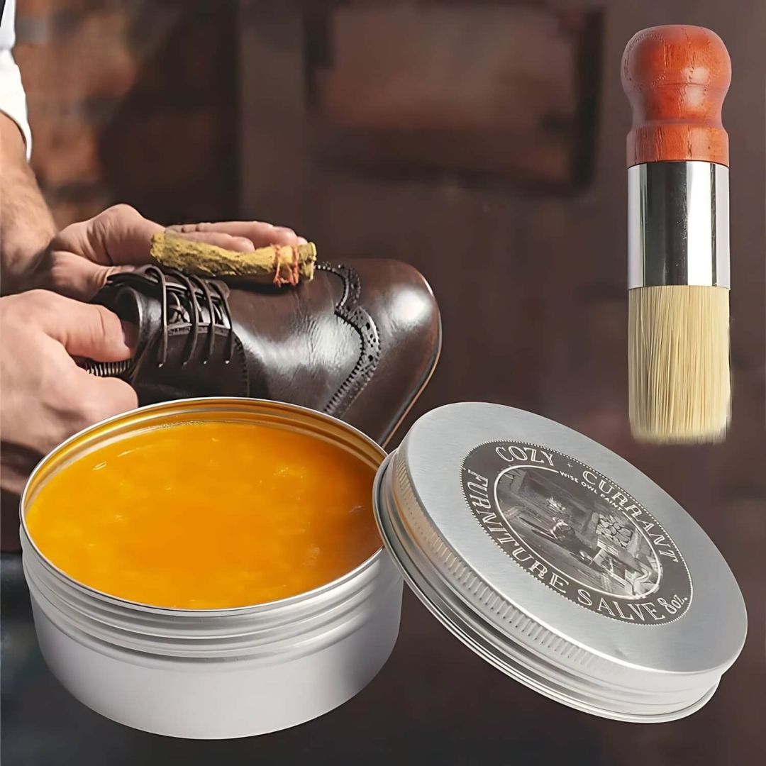 Baume Nourrissant pour Cuir Canapé Fauteuil et Siège Auto avec Applicateur Incolore Entretien Protection | Koossa